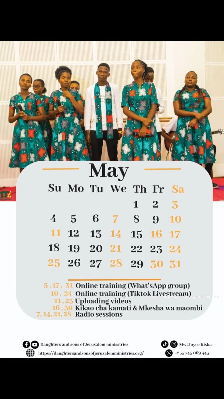 Calendar May 2025